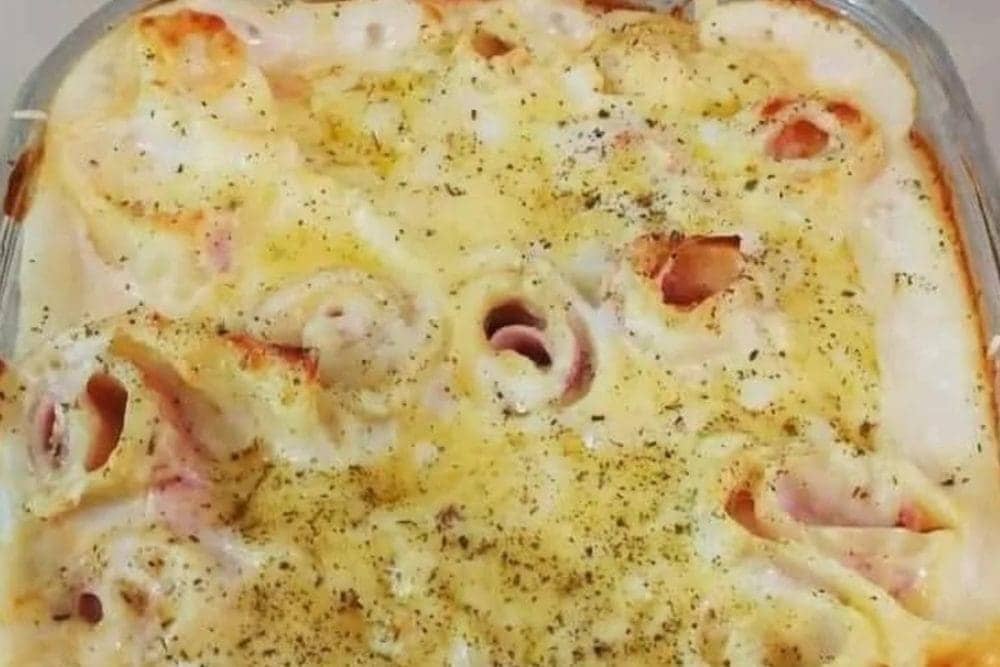 Rondelli de queijo e presunto