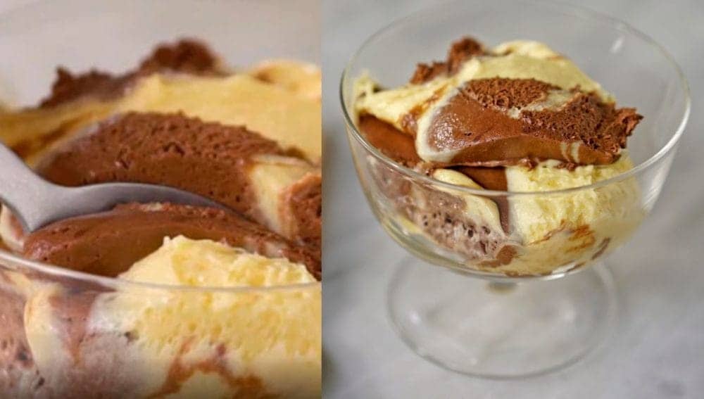 Mousse marmorizada
