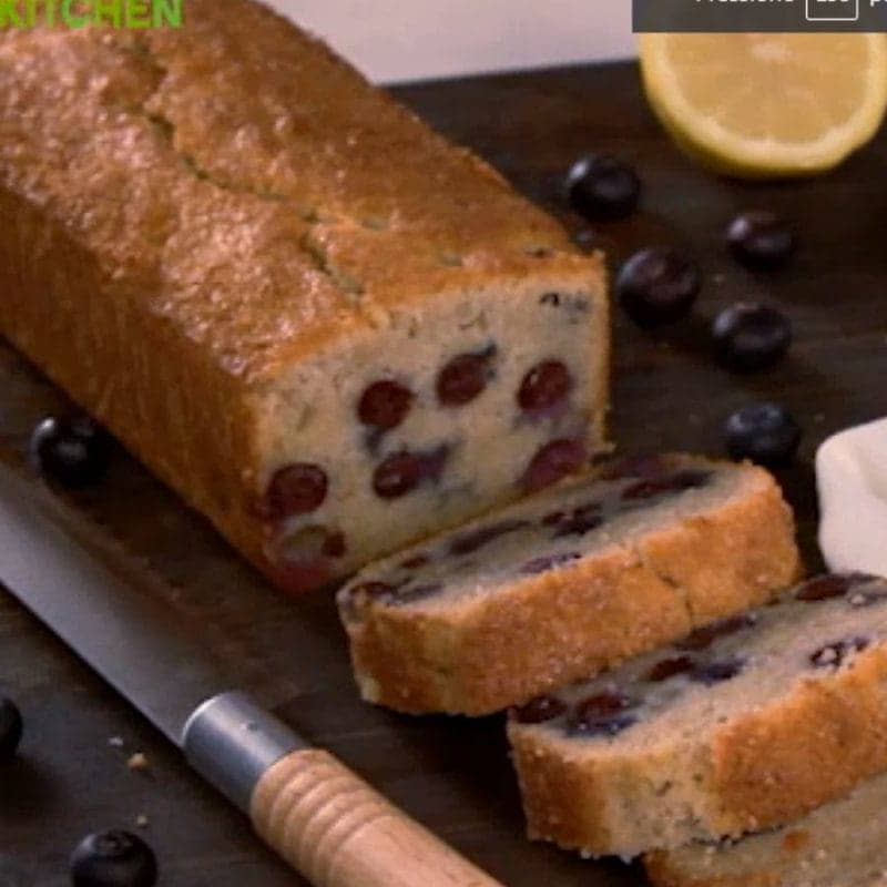 Bolo de Limao e Mirtilos 24kitche