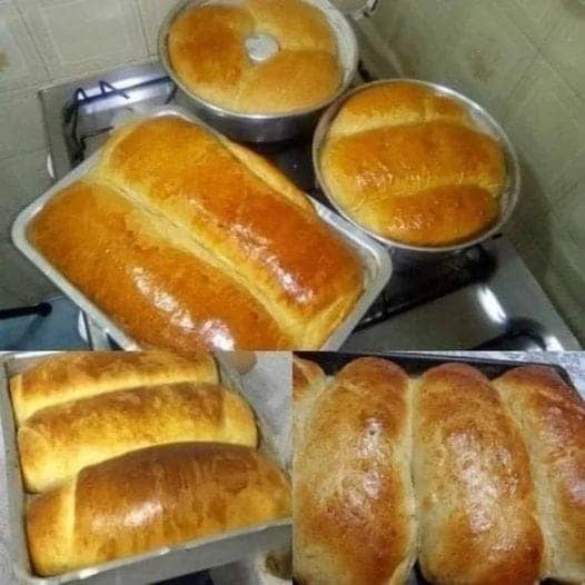 Receita de Pão caseiro pratico e saboroso