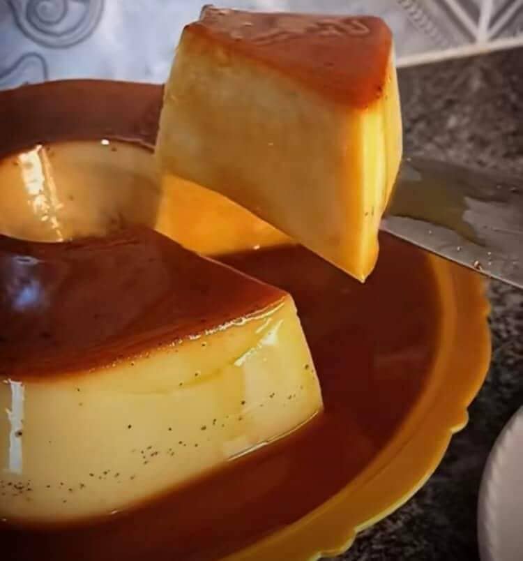 Receitinha de pudim de pao no liquidificador
