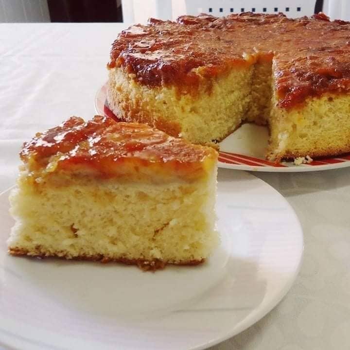 bolo de banana caramelizado