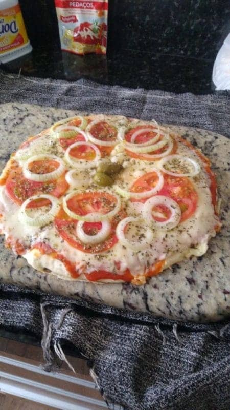 pizza de liquidificador simples