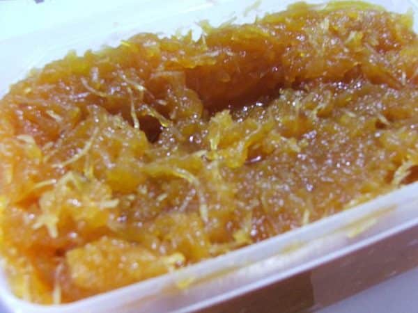 doce de mamão verde com coco