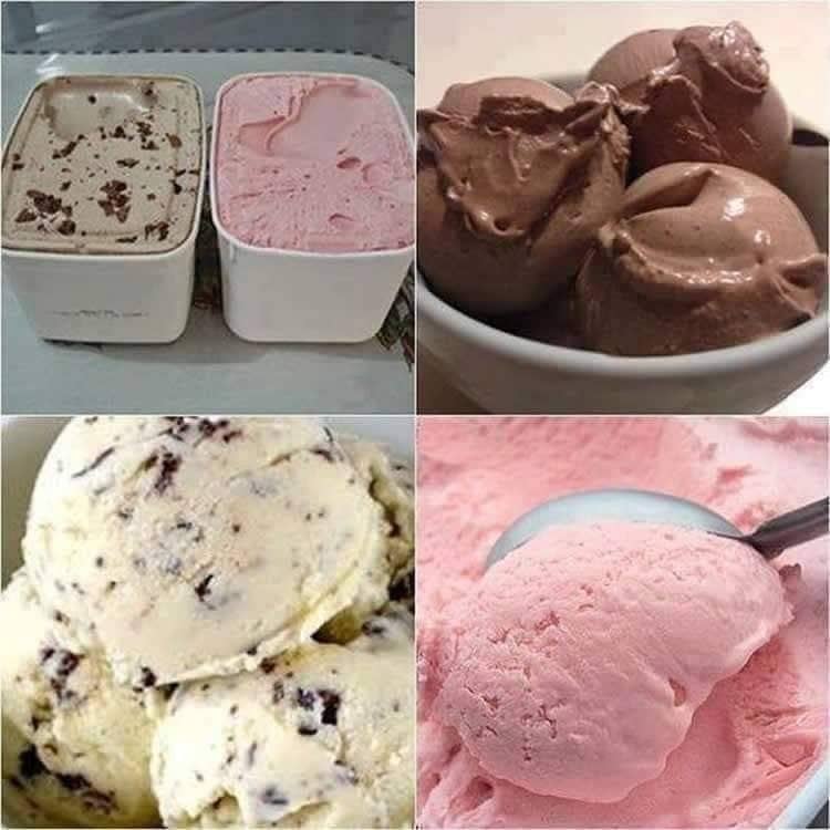 sorvete de 3 ingredientes é perfeita para servir no natal