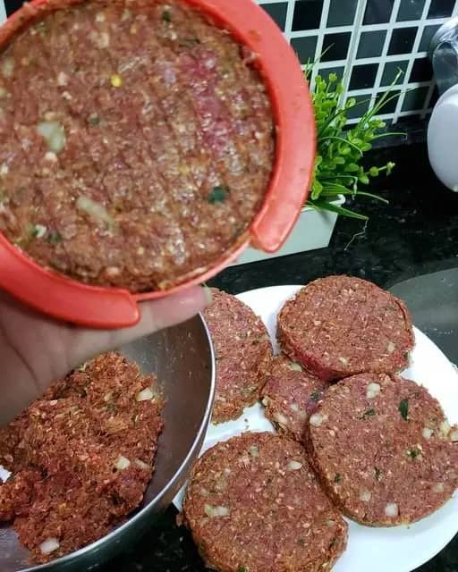 receita de hambúrgueres