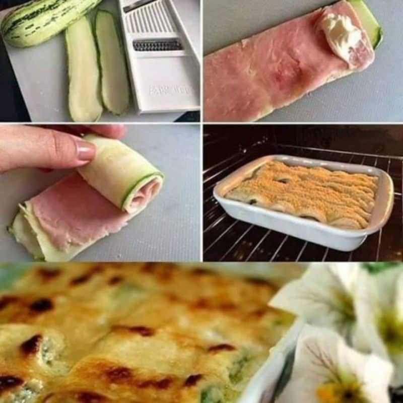 receita de canelone de abobrinha low carb