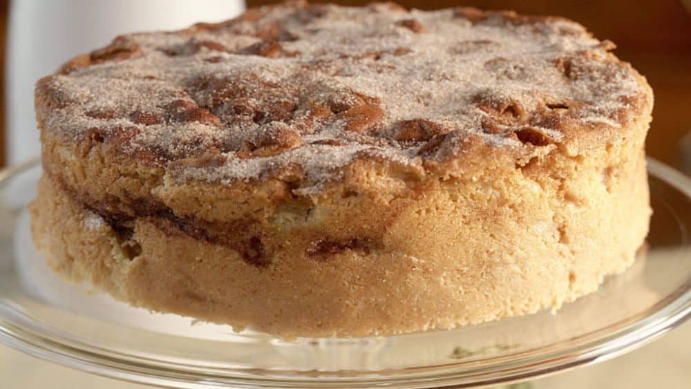 bolo de maçã de padaria