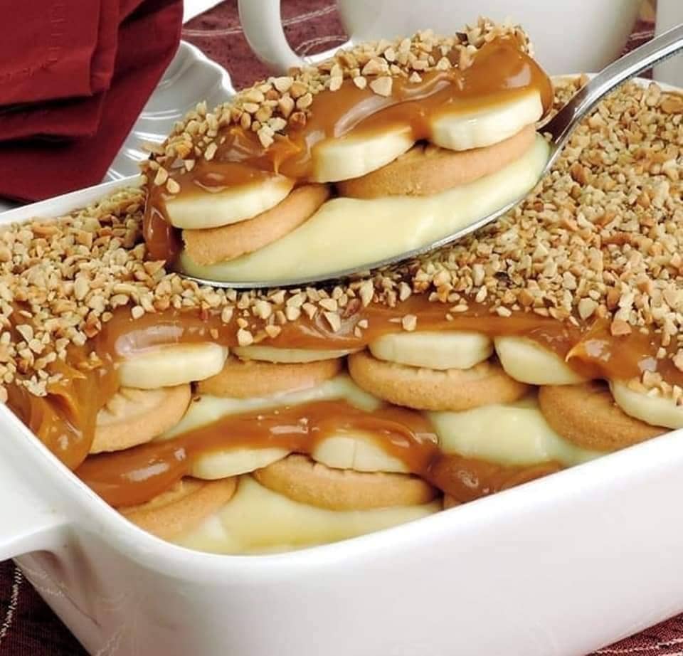 pavÊ de banana com doce de leite