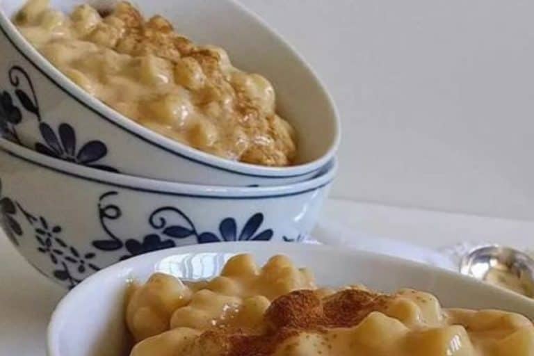 deliciosa canjica com doce de leite