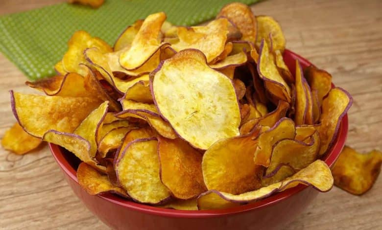 chips de batata doce