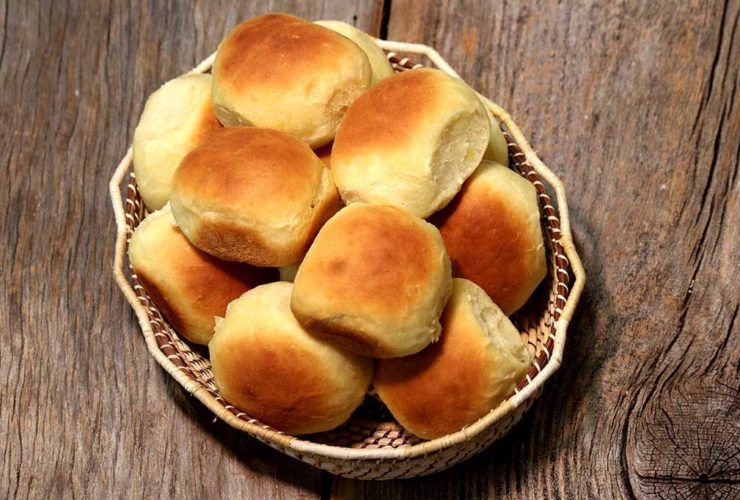 Pão de mandioquinha com castanhas