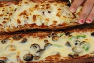 Receita de Pizza rápida e prática com pão francês - Deliciosa e cremosa!