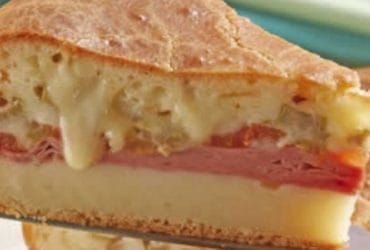Receita de Torta cremosa de presunto e queijo - Receita caseira.