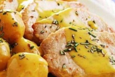 Receita de Lombo com batatas coradas: receita saborosa e fácil!