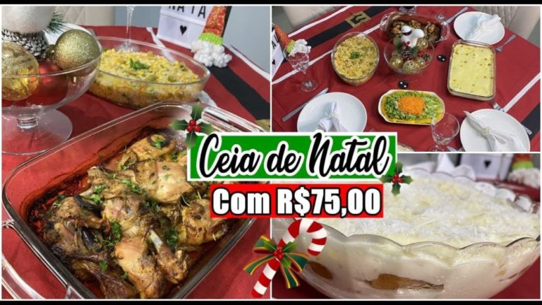 Aprenda a fazer uma linda ceia de Natal recheada de delícias com apenas R$ 75 reais