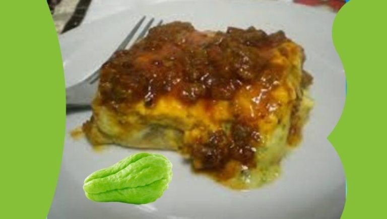 Chuchu ao molho bolonhesa! Uma delícia de prato gratinado!