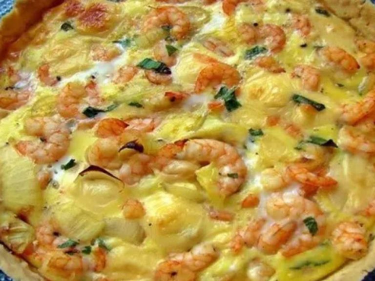 Quiche de camarão! Uma delícia imperdível e muito deliciosa!