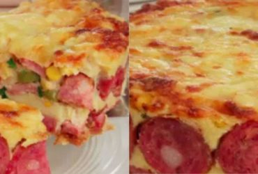 Receita de Torta de calabresa cremosa da Vovó! Deliciosa receita caseira.