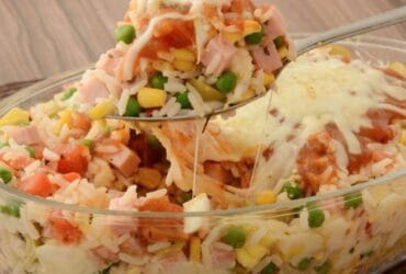 Receita de Arroz de Forno Gratinado Cremoso: Receita Fácil!