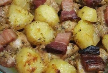 Receita de Frango com batatas e bacon: receita de assado para o Domingo!