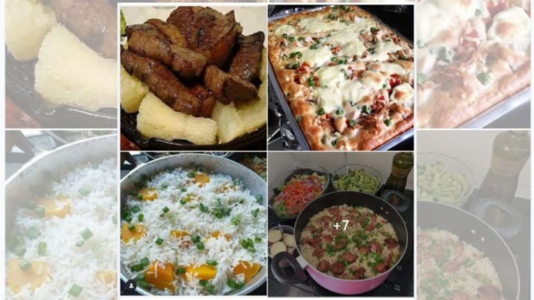 Receitas maravilhosas para um almoço e jantar em família.