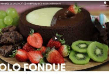 Receita de BOLO FONDUE DE CHOCOLATE: Tendência cremosa para o Dia dos Namorados