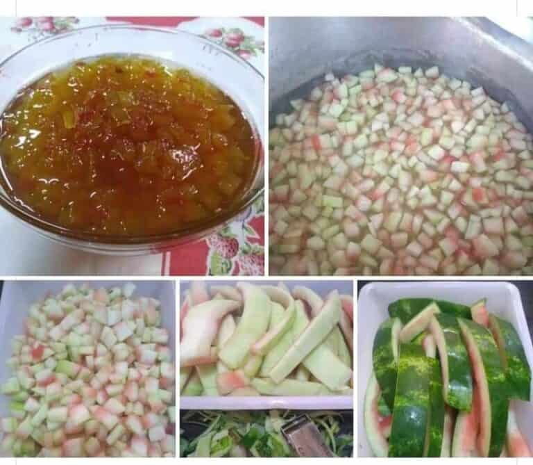 Doce de casca de melancia cremoso e caseiro