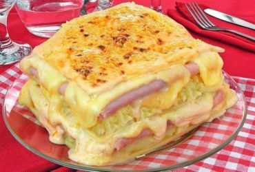 Receita de Lasanha de Batata Cremosa com Molho Branco