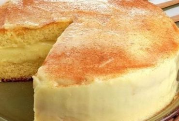 Receita de Bolo de Milho com Curau Cremoso e Fofinho