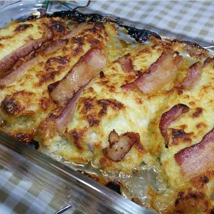 Filé de Frango com Bacon delicioso 