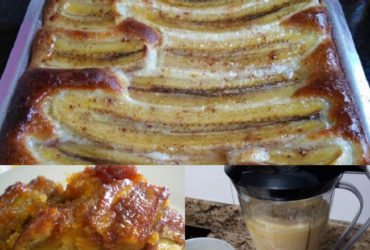 bolo de banana caramelizada para o ano novo