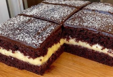 Receita de Bolo de Ganache Rápido e Cremoso