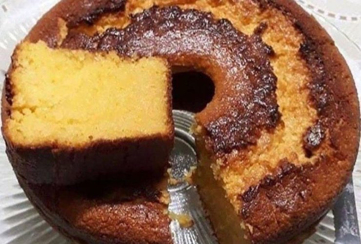 bolo de milho de liquidificador delicioso