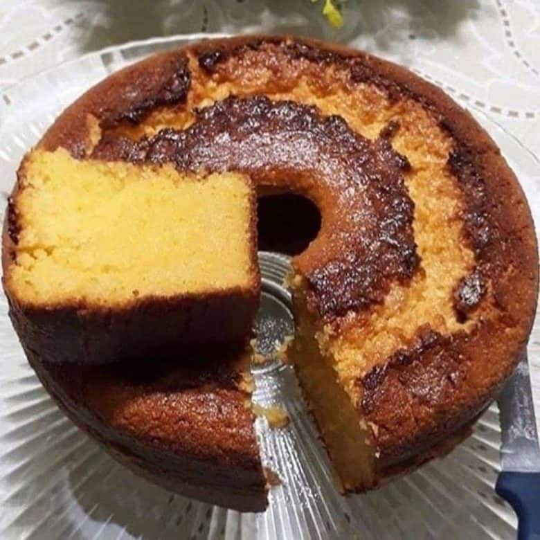 bolo de milho de liquidificador delicioso