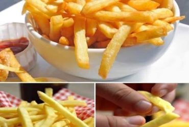 batata frita crocante e sequinha