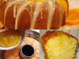 bolo de laranja molhadinho prático e saboroso