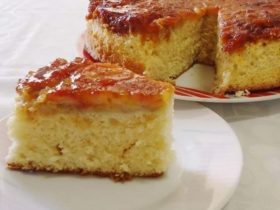 bolo de banana caramelizado