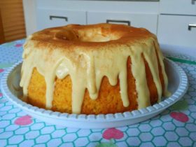 bolo de milho com brigadeiro de milho delicioso