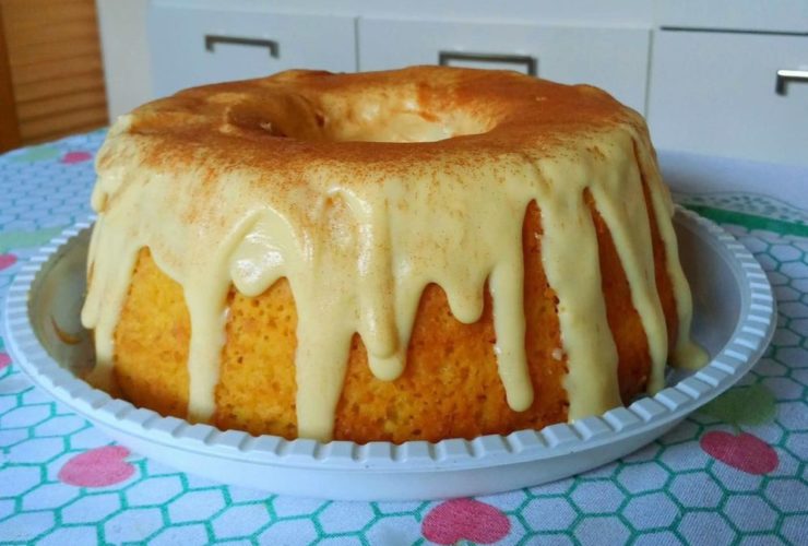 bolo de milho com brigadeiro de milho delicioso