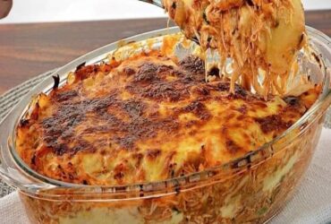lasanha de batata com frango pro natal e ano novo