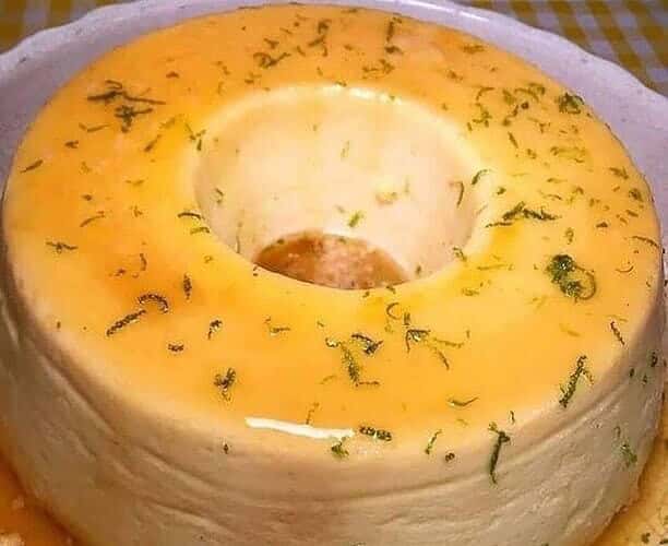 pudim de limÃo saboroso