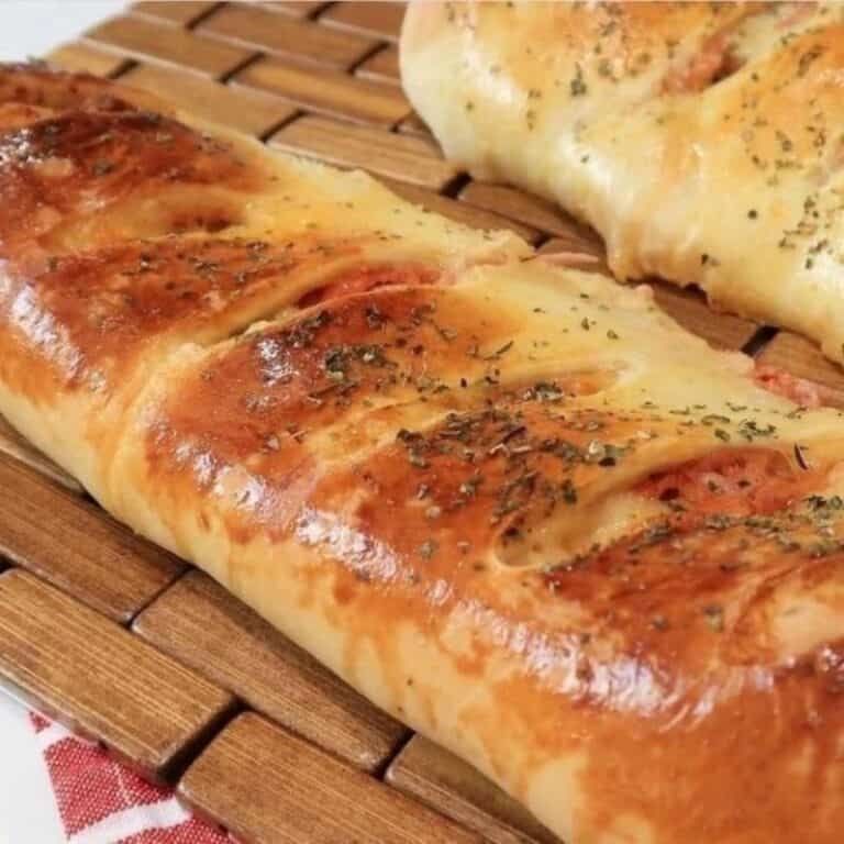 pão de presunto e mussarela