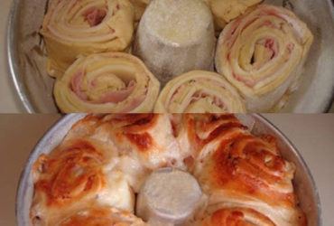 rosca de presunto e queijo maravilhosa para o natal