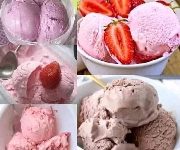 sorvete de gelatina simples para sobremesa no natal