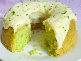 bolo verde de limão prático e saboroso