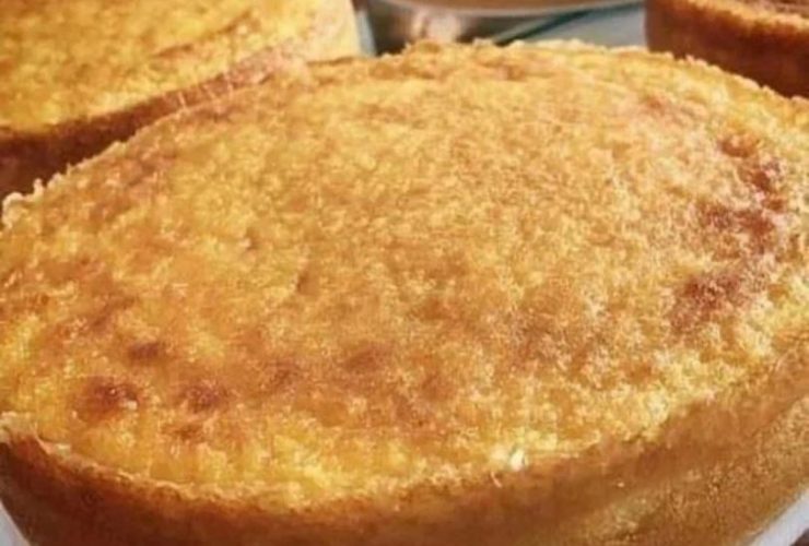 bolo de arroz cozido delicioso