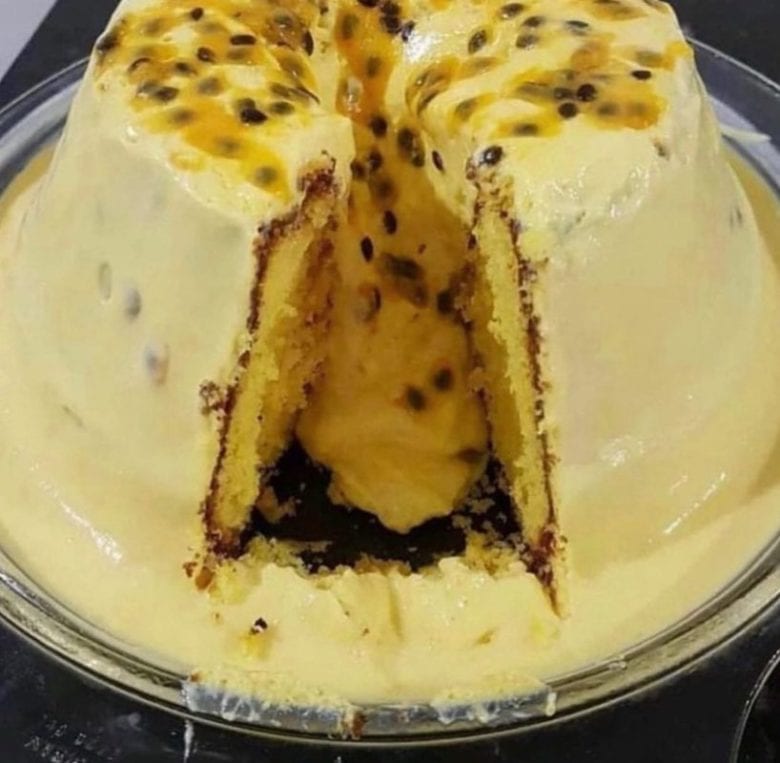 bolo de maracujá cremoso