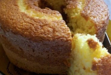 bolo de fubá com laranja pro café do natal