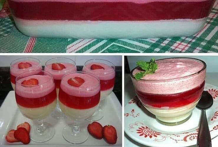 creme de leite condensado com gelatina